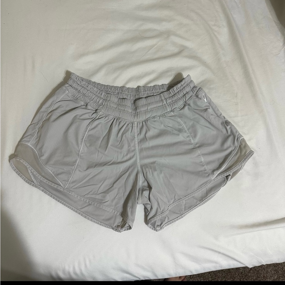 Sold Lululemon white/grayish shorts